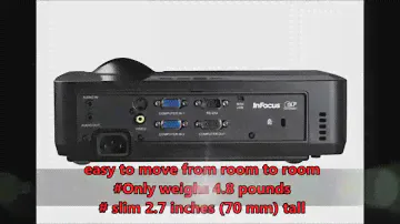 InFocus IN112 Portable DLP Projector | Watch Ultra Short Throw Projector Review