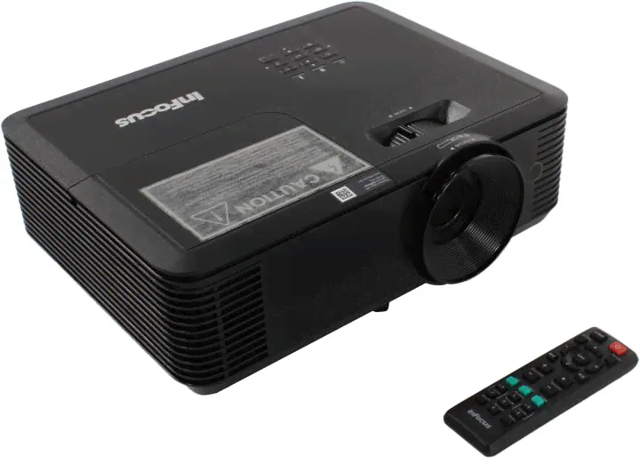 InFocus P130 <IN114AA> Projector (DLP, 3800 люмен, 30000:1, 1024x768, D-Sub, HDMI, S-Video, USB, ПДУ, 2D/3D)-0