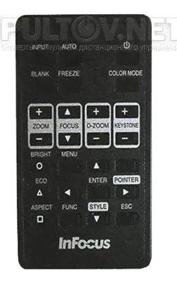 InFocus IN15 Model W150 пульт для проектора InFocus