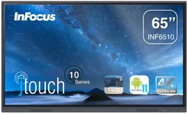 Интерактивная панель InFocus JTOUCH D114 INF6510 65", 3840*2160, 20 касаний, 400 cd/m2, 5000:1, 4GB DDR4 + 32GB, Android 11.0, колонки 2x10 Вт, JTOUCH D114