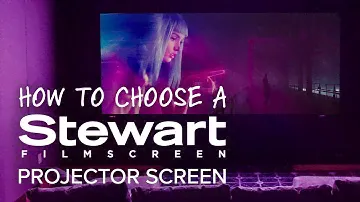 How to Choose the Right Projector Screen || Stewart Filmscreen Options
